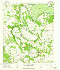 Nemo Texas Historical topographic map, 1:24000 scale, 7.5 X 7.5 Minute, Year 1961