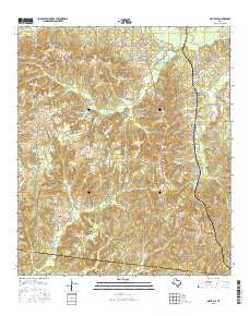 Neuville Texas Current topographic map, 1:24000 scale, 7.5 X 7.5 Minute, Year 2016