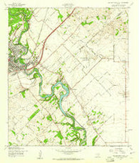 New Braunfels East Texas Historical topographic map, 1:24000 scale, 7.5 X 7.5 Minute, Year 1958