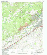 New Braunfels West Texas Historical topographic map, 1:24000 scale, 7.5 X 7.5 Minute, Year 1988