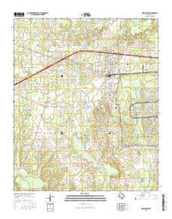 New Boston Texas Current topographic map, 1:24000 scale, 7.5 X 7.5 Minute, Year 2016