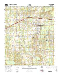 New Boston Texas Current topographic map, 1:24000 scale, 7.5 X 7.5 Minute, Year 2016