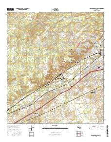 New Braunfels West Texas Current topographic map, 1:24000 scale, 7.5 X 7.5 Minute, Year 2016