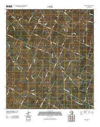 New Davy Texas Historical topographic map, 1:24000 scale, 7.5 X 7.5 Minute, Year 2010