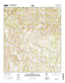 New Davy Texas Current topographic map, 1:24000 scale, 7.5 X 7.5 Minute, Year 2016