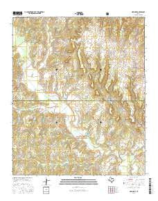 New Harp Texas Current topographic map, 1:24000 scale, 7.5 X 7.5 Minute, Year 2016