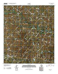 New Ulm Texas Historical topographic map, 1:24000 scale, 7.5 X 7.5 Minute, Year 2010