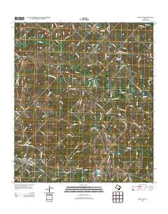 New Ulm Texas Historical topographic map, 1:24000 scale, 7.5 X 7.5 Minute, Year 2013