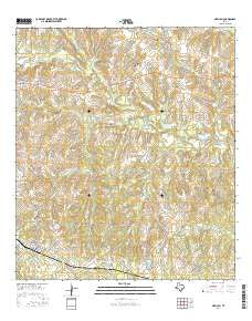 New Ulm Texas Current topographic map, 1:24000 scale, 7.5 X 7.5 Minute, Year 2016