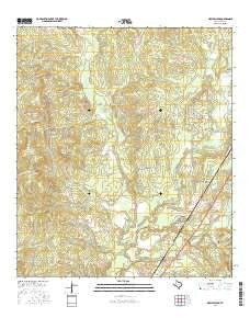 New Willard Texas Current topographic map, 1:24000 scale, 7.5 X 7.5 Minute, Year 2016