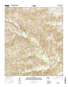 Newburg Texas Current topographic map, 1:24000 scale, 7.5 X 7.5 Minute, Year 2016