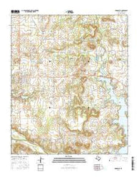Newcastle Texas Current topographic map, 1:24000 scale, 7.5 X 7.5 Minute, Year 2016