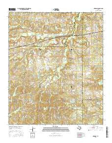 Newsome Texas Current topographic map, 1:24000 scale, 7.5 X 7.5 Minute, Year 2016