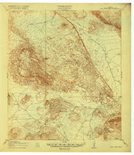 Nine Point Mesa Texas Historical topographic map, 1:62500 scale, 15 X 15 Minute, Year 1918