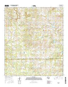 Nix Texas Current topographic map, 1:24000 scale, 7.5 X 7.5 Minute, Year 2016