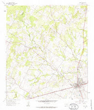 Nixon Texas Historical topographic map, 1:24000 scale, 7.5 X 7.5 Minute, Year 1961