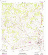 Nixon Texas Historical topographic map, 1:24000 scale, 7.5 X 7.5 Minute, Year 1961