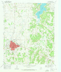 Nocona Texas Historical topographic map, 1:24000 scale, 7.5 X 7.5 Minute, Year 1968