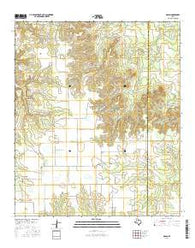 Nolan Texas Current topographic map, 1:24000 scale, 7.5 X 7.5 Minute, Year 2016