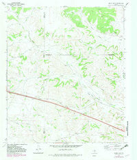 Nolen Draw Texas Historical topographic map, 1:24000 scale, 7.5 X 7.5 Minute, Year 1967