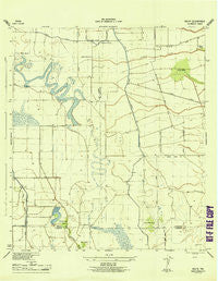 Nolte Texas Historical topographic map, 1:31680 scale, 7.5 X 7.5 Minute, Year 1945