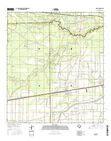 Nome Texas Current topographic map, 1:24000 scale, 7.5 X 7.5 Minute, Year 2016