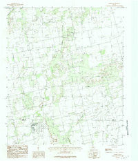 Noodle Texas Historical topographic map, 1:24000 scale, 7.5 X 7.5 Minute, Year 1984