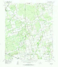 Noodle Texas Historical topographic map, 1:62500 scale, 15 X 15 Minute, Year 1957