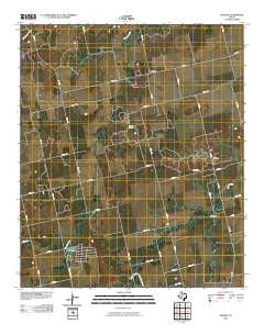 Noodle Texas Historical topographic map, 1:24000 scale, 7.5 X 7.5 Minute, Year 2010