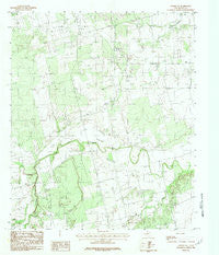 Noodle NE Texas Historical topographic map, 1:24000 scale, 7.5 X 7.5 Minute, Year 1984