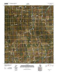 Noodle NE Texas Historical topographic map, 1:24000 scale, 7.5 X 7.5 Minute, Year 2010