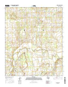 Noodle NE Texas Current topographic map, 1:24000 scale, 7.5 X 7.5 Minute, Year 2016