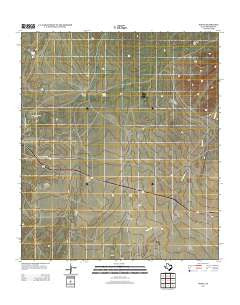 Nopal Texas Historical topographic map, 1:24000 scale, 7.5 X 7.5 Minute, Year 2012