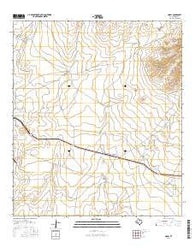 Nopal Texas Current topographic map, 1:24000 scale, 7.5 X 7.5 Minute, Year 2016