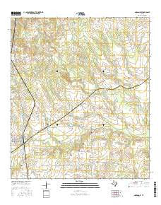 Normangee Texas Current topographic map, 1:24000 scale, 7.5 X 7.5 Minute, Year 2016
