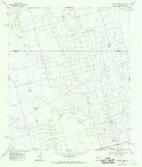 North Cowden Texas Historical topographic map, 1:24000 scale, 7.5 X 7.5 Minute, Year 1967