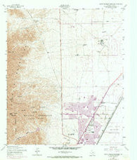 North Franklin Mountain Texas Historical topographic map, 1:24000 scale, 7.5 X 7.5 Minute, Year 1955