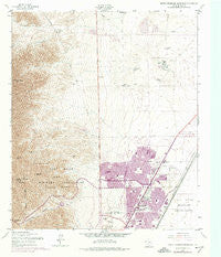 North Franklin Mountain Texas Historical topographic map, 1:24000 scale, 7.5 X 7.5 Minute, Year 1955