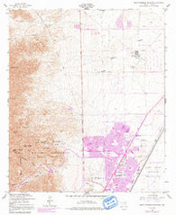 North Franklin Mountain Texas Historical topographic map, 1:24000 scale, 7.5 X 7.5 Minute, Year 1955