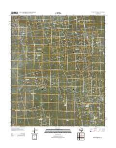 North Cowden Texas Historical topographic map, 1:24000 scale, 7.5 X 7.5 Minute, Year 2012