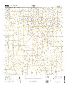 North Cowden Texas Current topographic map, 1:24000 scale, 7.5 X 7.5 Minute, Year 2016