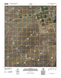 North Curtis Ranch Texas Historical topographic map, 1:24000 scale, 7.5 X 7.5 Minute, Year 2010