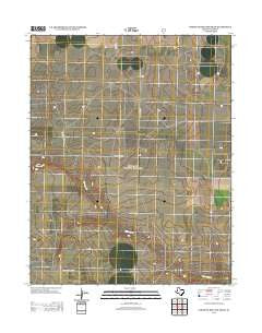 North of Red Cow Draw Texas Historical topographic map, 1:24000 scale, 7.5 X 7.5 Minute, Year 2012