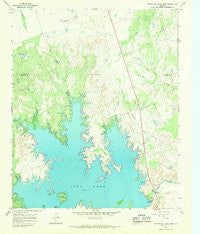Northeast Lake Kemp Texas Historical topographic map, 1:24000 scale, 7.5 X 7.5 Minute, Year 1966