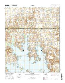 Northeast Lake Kemp Texas Current topographic map, 1:24000 scale, 7.5 X 7.5 Minute, Year 2016