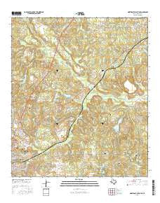 Northeast Palestine Texas Current topographic map, 1:24000 scale, 7.5 X 7.5 Minute, Year 2016