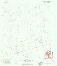 Northwest Midland Texas Historical topographic map, 1:24000 scale, 7.5 X 7.5 Minute, Year 1966