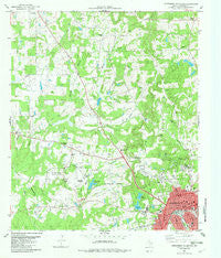 Northwest Palestine Texas Historical topographic map, 1:24000 scale, 7.5 X 7.5 Minute, Year 1982