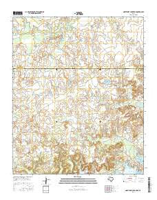 Northwest Lake Kemp Texas Current topographic map, 1:24000 scale, 7.5 X 7.5 Minute, Year 2016