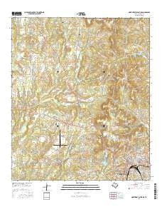 Northwest Palestine Texas Current topographic map, 1:24000 scale, 7.5 X 7.5 Minute, Year 2016